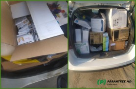 FOTO // Accesorii pentru stomatologie de 300 000 lei fără acte de proveniență au fost depistate de INSP într-un vehicul
